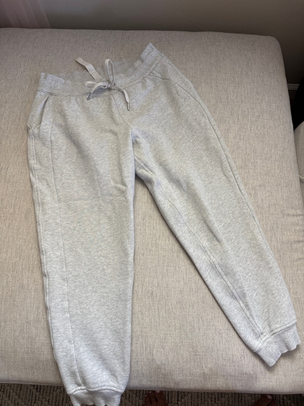lululemon Women’s Core Light Heather Gray Jogger Track Sweat Pants High Waist